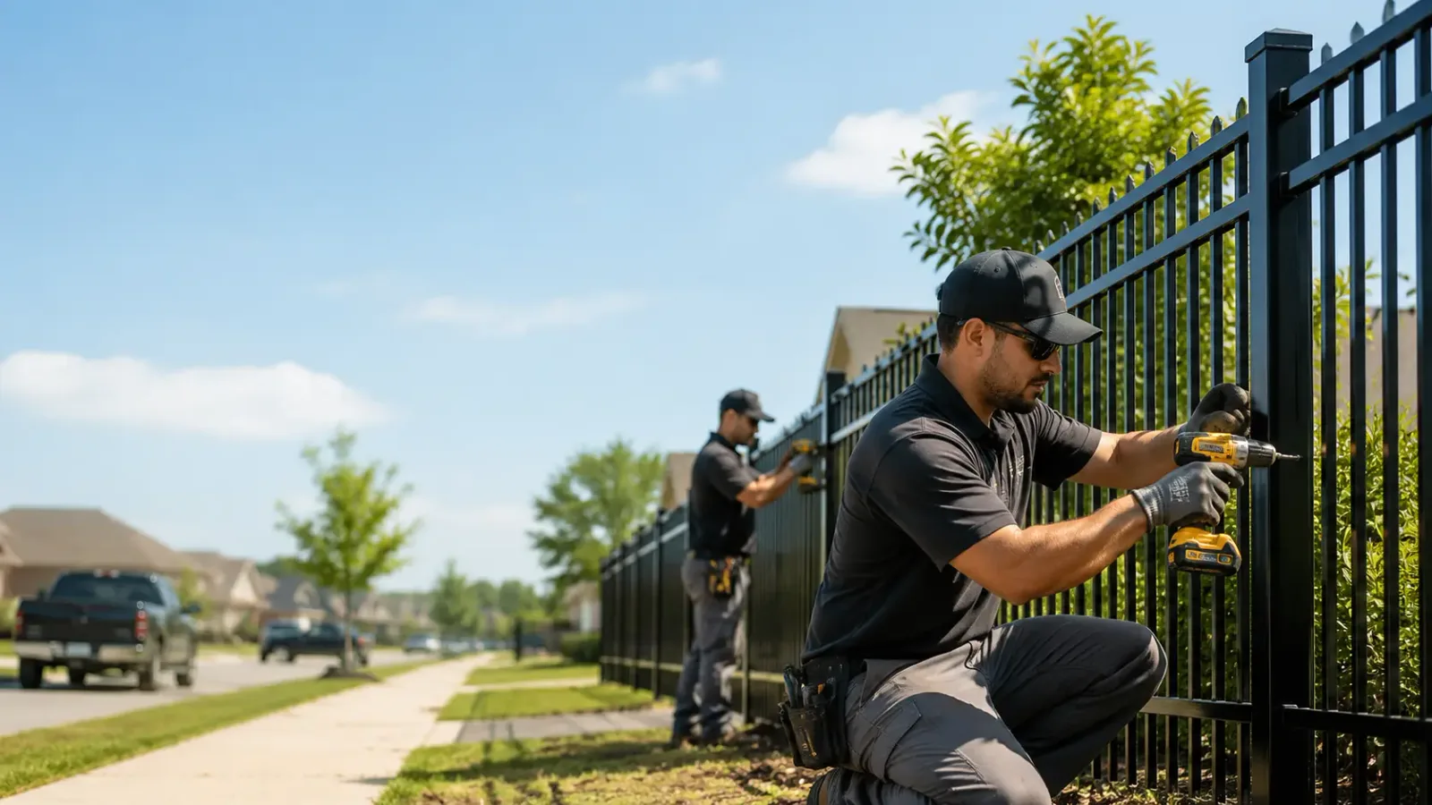 Metal Fence Installation in Runge, TX